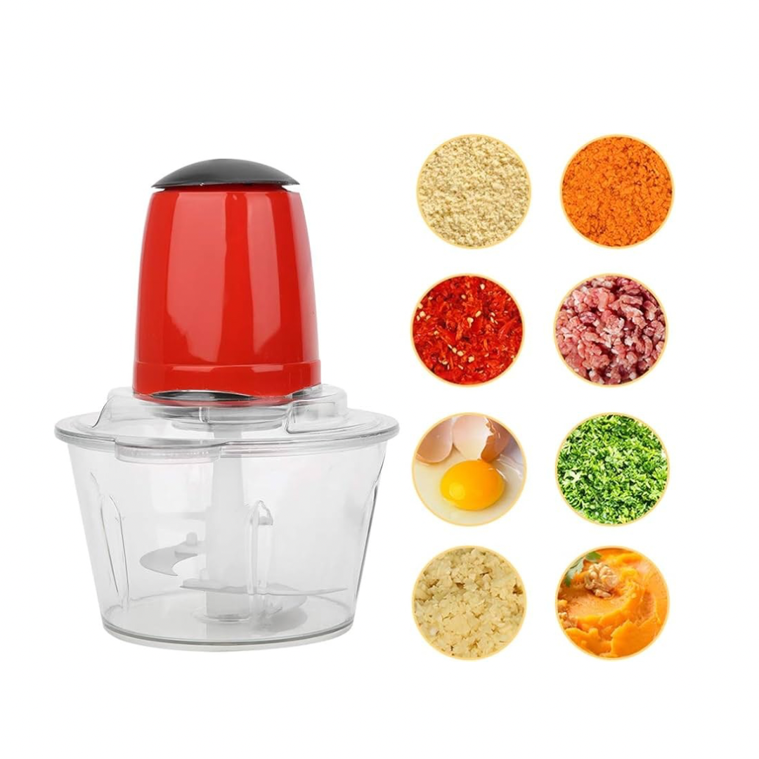 Electric multi-purpose food chopper and meat grinder