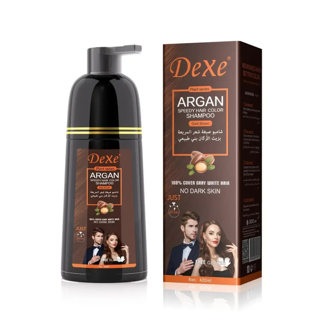 420ML Argan Brown Hair Color Shampoo