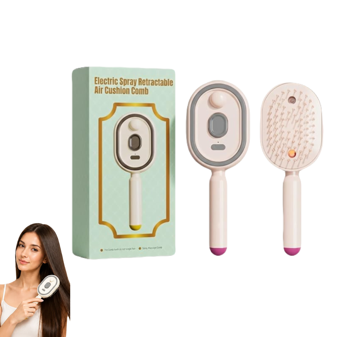 Electric Spray Retractable Air Cushion Comb